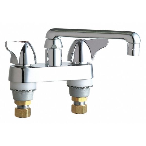 Manual Sink Faucet, 4" Mount, Chrome plated