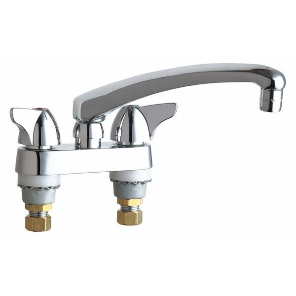 Manual Sink Faucet, 4" Mount, Chrome plated