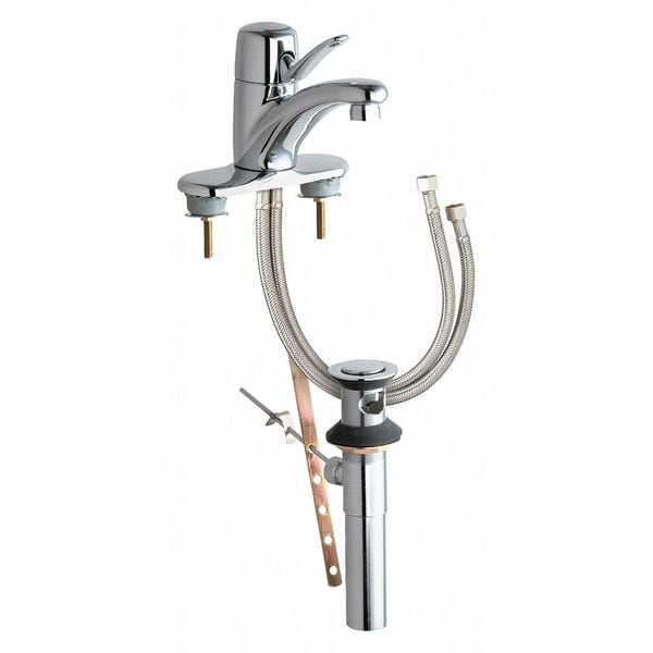 Single Handle 4" Mount, Bathroom Faucet, Chrome plated