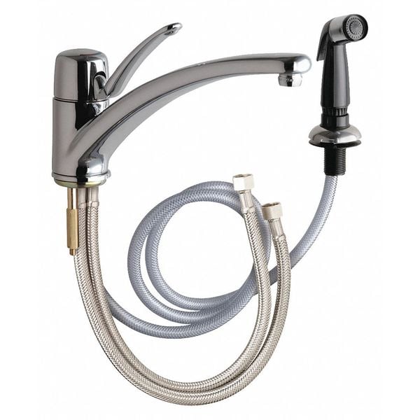 Single Lever Kitchen Faucet, Manual, Single Hole Mount, 1 Hole Commercial