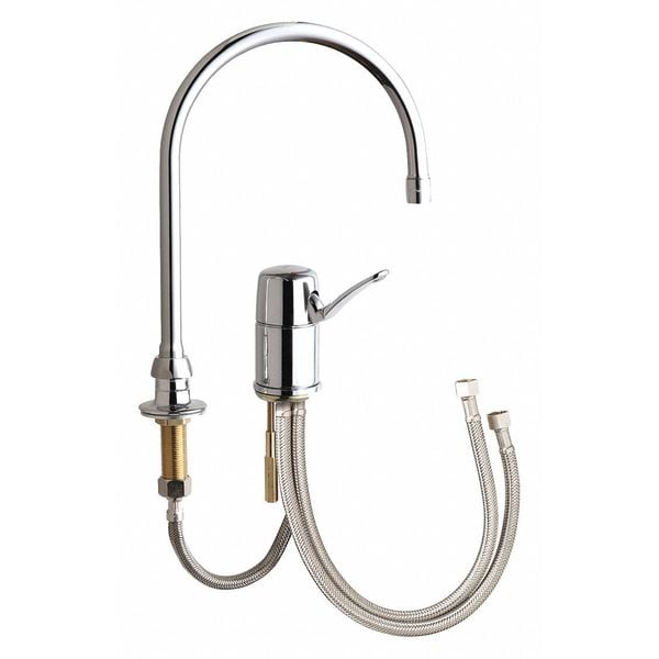Manual Bathroom Faucet, 6" Mount, Chrome plated 2 Hole