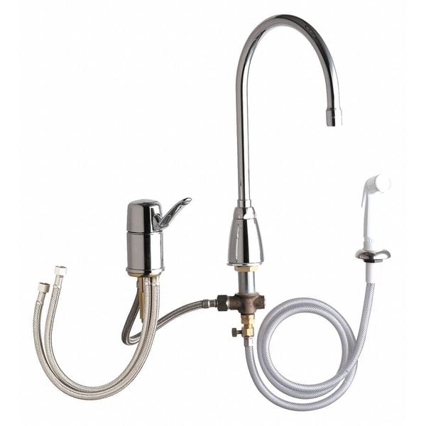 Manual Single Lever Hot And Cold Water, Chrome plated 3 Hole
