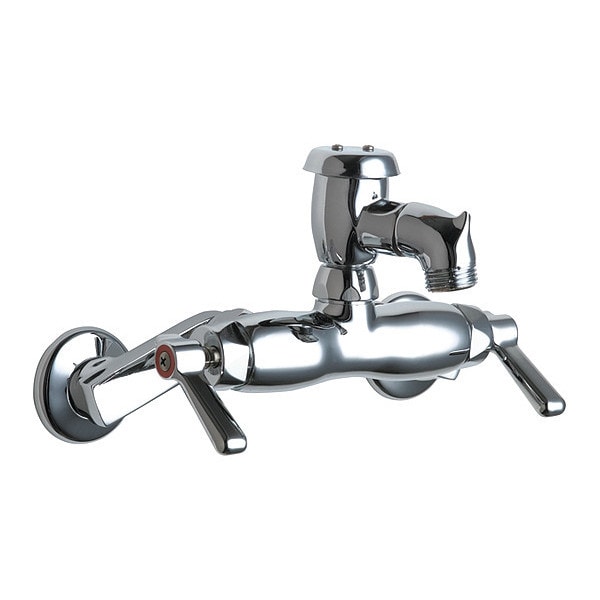 Dual-Handle Bathroom Faucet, 3-3/8" Mount, Chrome plated