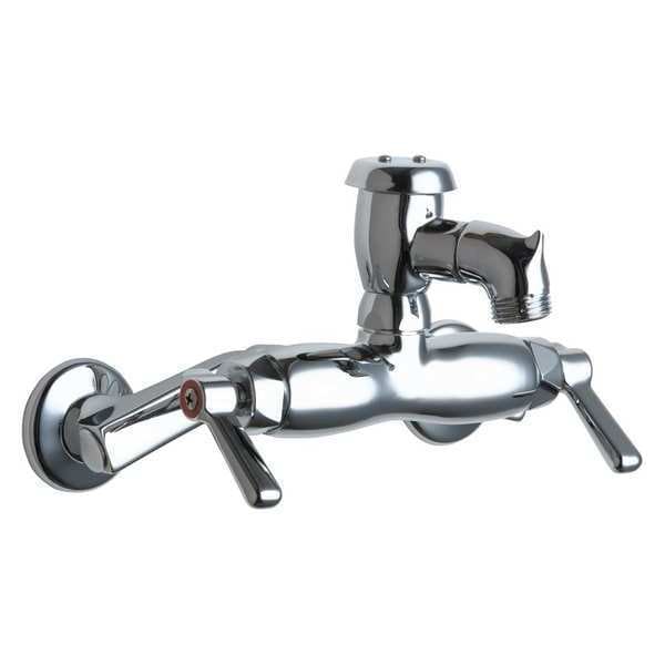 Manual Hot And Cold Water Sink Faucet, 3" - 8-3/8" Mount, Chrome plated