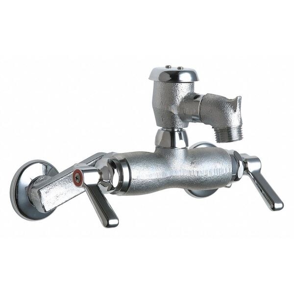 Manual Hot And Cold Water Sink Faucet, 3" - 8-3/8" Mount, Rough Chrome Plated