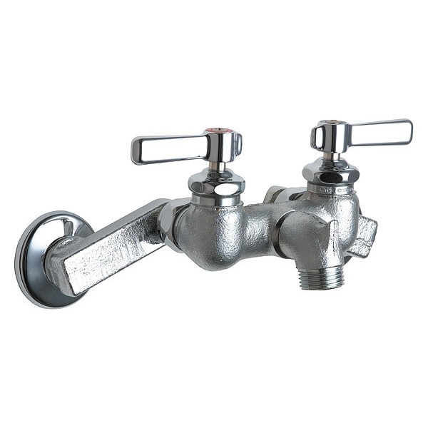 Manual Hot And Cold Water Sink Faucet, 3" - 8-3/8" Mount, Chrome plated
