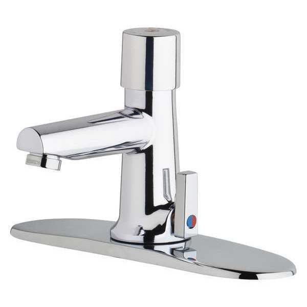 Metering Hot And Cold Water Metering Mixing, 8" Mount, Chrome plated