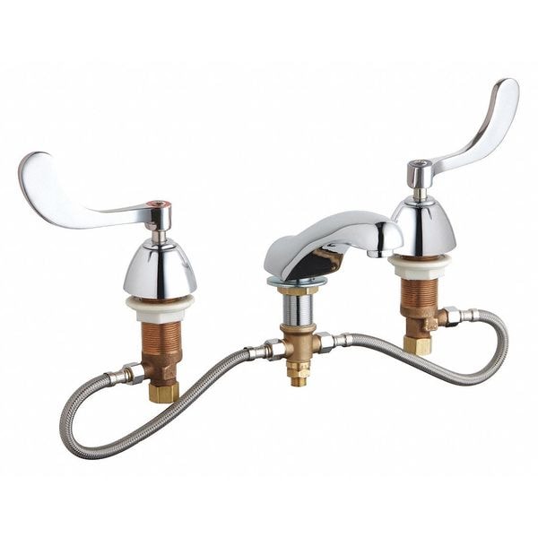 Manual Concealed Hot And Cold Water Sink Faucet, 6" - 26" Mount, Chrome plated