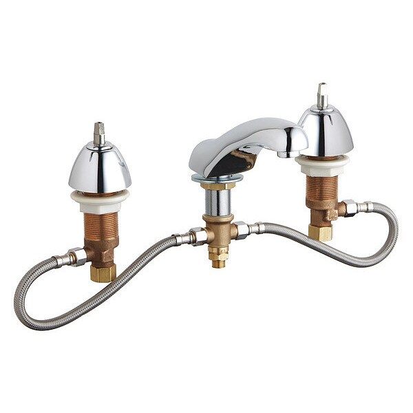 Manual Bathroom Faucet, 6" - 26" Mount, Chrome plated
