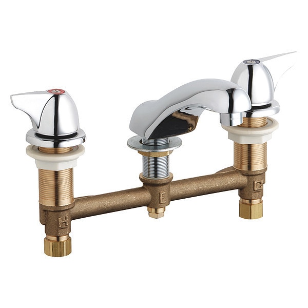 Metering 8" Mount, Bathroom Faucet, Chrome plated