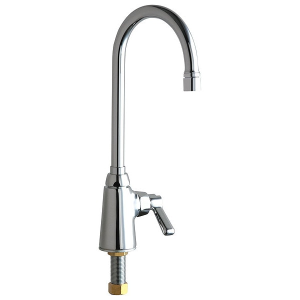 Manual Single Supply Sink Faucet, Single Hole Mount, Chrome plated 1 Hole