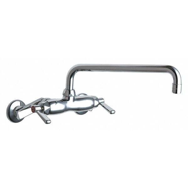 Manual Sink Faucet, 3" - 8-3/8" Mount, Chrome plated