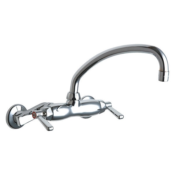 Manual Sink Faucet, 3" - 8-3/8" Mount, Chrome plated