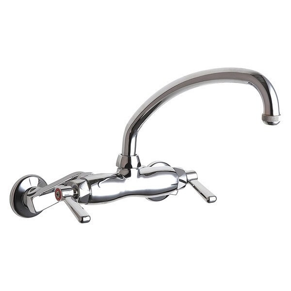 Manual Hot And Cold Water Sink Faucet, 3" - 8-3/8" Mount, Chrome plated