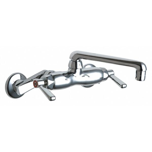 Manual Sink Faucet, 3" - 8-3/8" Mount, Chrome plated