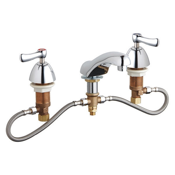 Manual Bathroom Faucet, 6" - 26" Mount, Chrome plated