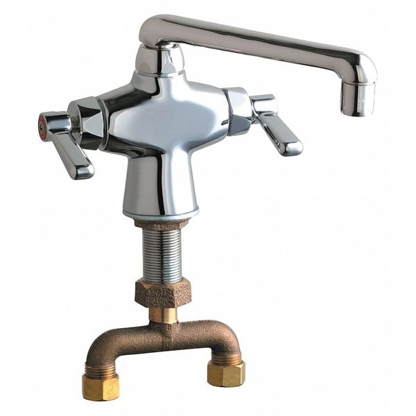 Manual Sink Faucet, Single Hole Mount, Chrome plated 1 Hole