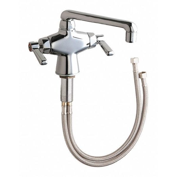 Manual Sink Faucet, Single Hole Mount, Chrome plated 1 Hole
