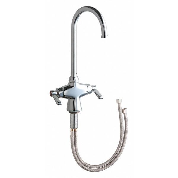 Manual Sink Faucet, Single Hole Mount, Chrome plated 1 Hole