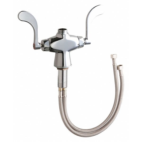 Dual-Handle Sink Faucet, Chrome plated 1 Hole
