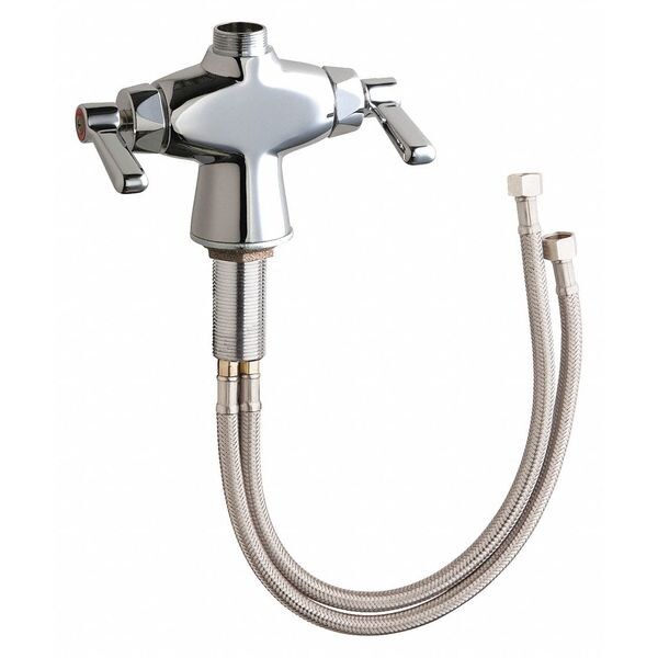 Manual Sink Faucet, Single Hole Mount, Chrome plated 1 Hole
