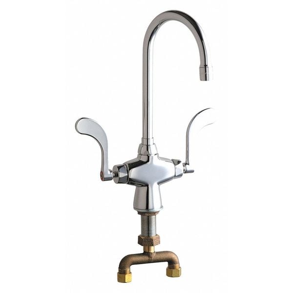 Manual Sink Faucet, Single Hole Mount, Chrome plated 1 Hole
