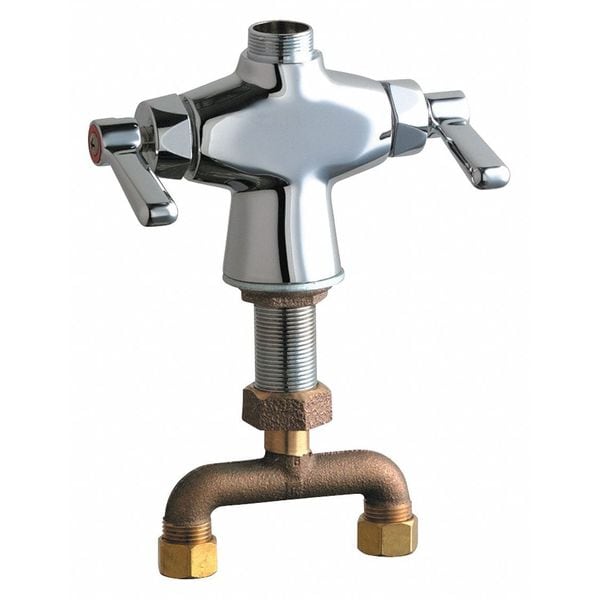 Manual Sink Faucet, Single Hole Mount, Chrome plated 1 Hole