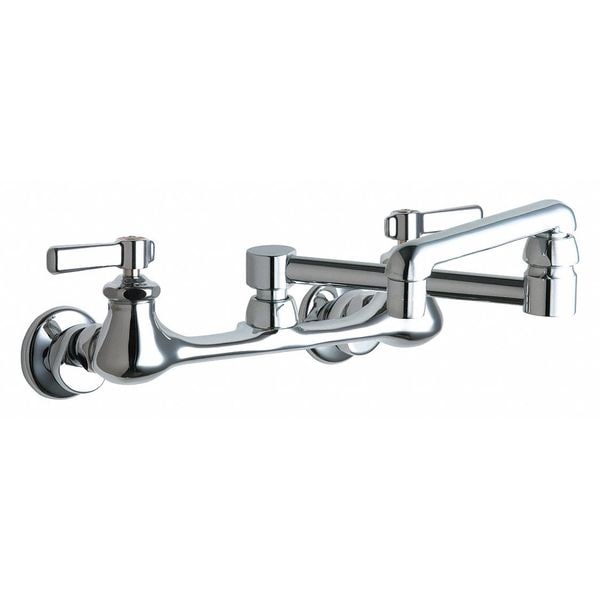 Manual Sink Faucet, 7-1/4" - 8-3/4" Mount, Chrome plated