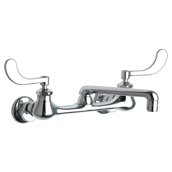 Manual Sink Faucet, 7-1/4" - 8-3/4" Mount, Chrome plated