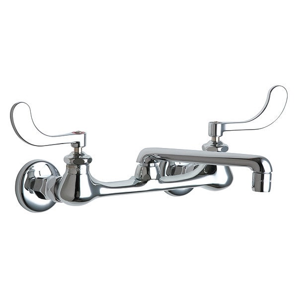 Manual Sink Faucet, 8" Mount, Chrome plated