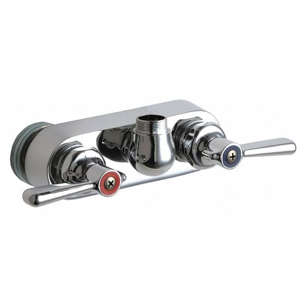 Manual Service Sink Faucet, 4" Mount, Chrome plated