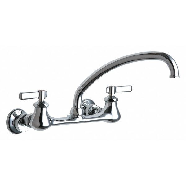 Manual Service Sink Faucet, 7-1/4" - 8-3/4" Mount, Chrome plated