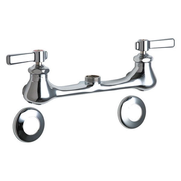 Manual Sink Faucet, 8" Mount, Chrome plated