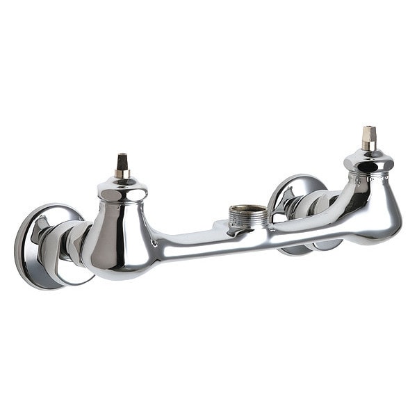 Manual Sink Faucet, 7-1/4" - 8-3/4" Mount, Chrome plated