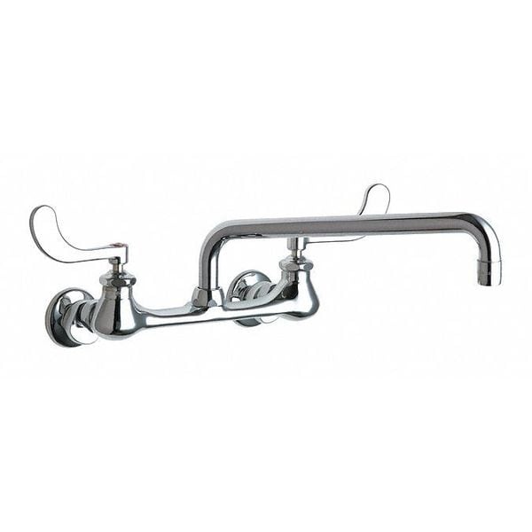 Manual Sink Faucet, 7-1/4" - 8-3/4" Mount, Chrome plated