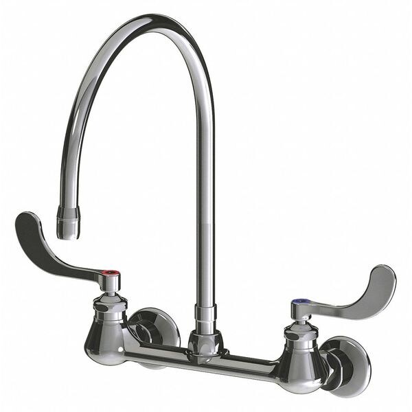 Dual-Handle Bathroom Faucet, 7-1/4" to 8-3/4" Adjustable Mount, Chrome plated