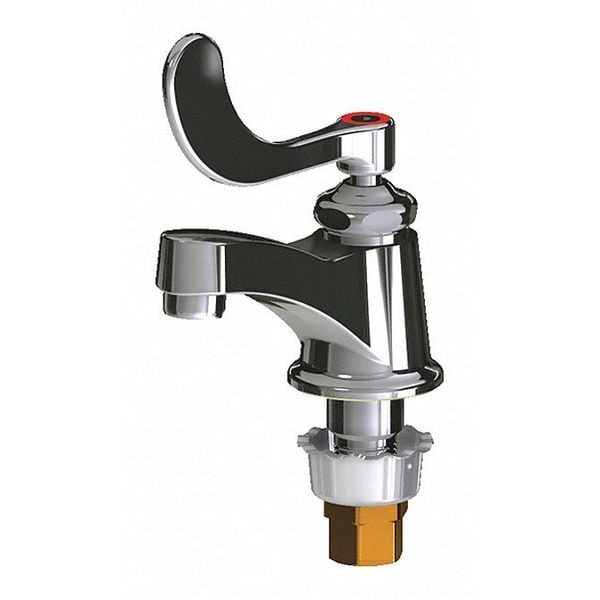 Manual Bathroom Faucet, Single Hole Mount, Chrome plated 1 Hole