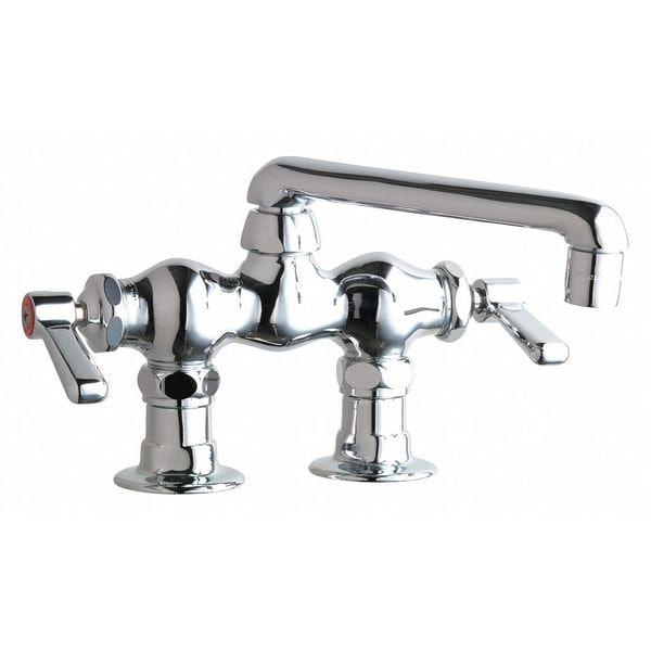 Dual-Handle Sink Faucet, 3-3/8" Mount, Chrome plated