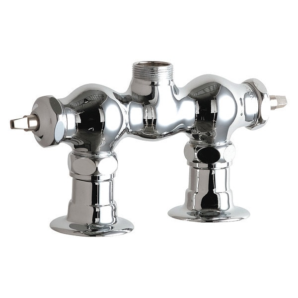 Manual Sink Faucet, 3-3/8" Mount, Chrome plated