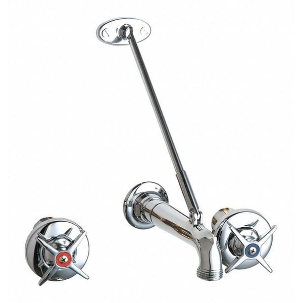 Manual Concealed Hot And Cold Water Sink, 8" Mount, Chrome plated