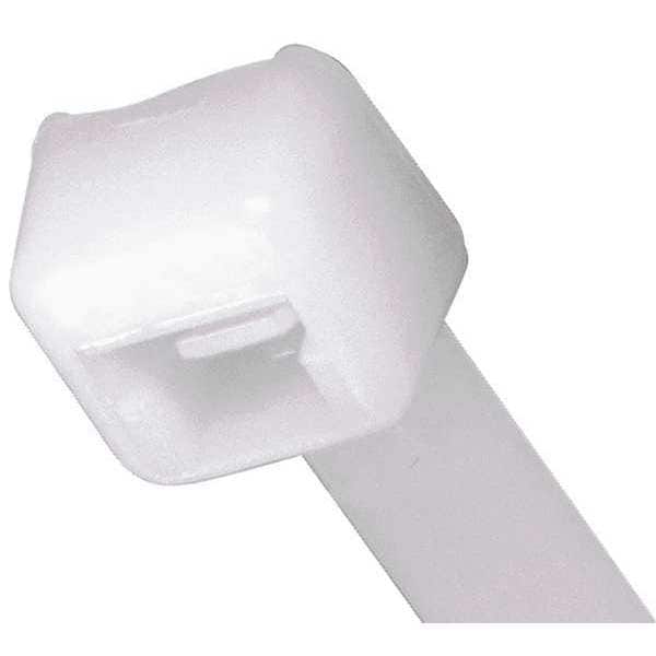Cable Tie, 11-1/2 in L, 3 in Max Bundle Dia., Natural, Nylon 6/6, 40 lb Strength, 100 PK