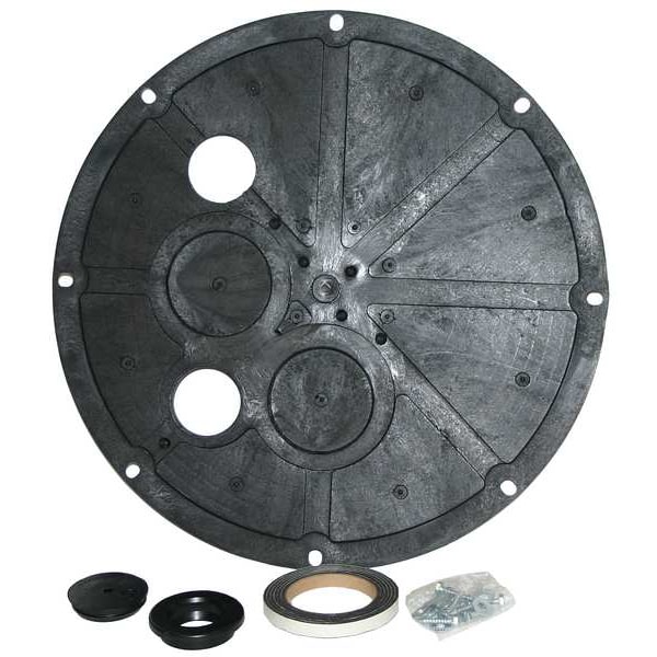 Sump Basic Cover with 2 in. Vent Holes, 20 1/2 in Dia., 2 in Ht, Polyethylene