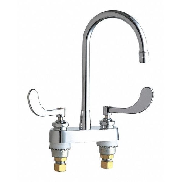Dual-Handle Bathroom Faucet, 4" Mount, Chrome plated