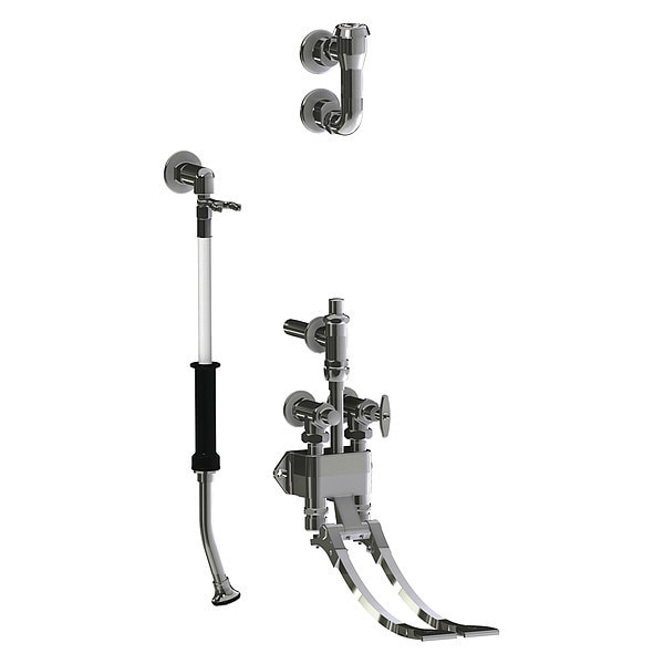 Pedal Valve Bed Pan Cleaner With