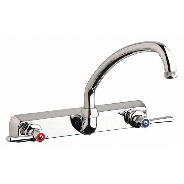 Manual Hot And Cold Water Washboard Sink Faucet, 8" Mount, Chrome plated