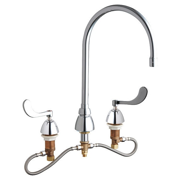 Concealed Kitchen Sink Faucet, Manual, 6" to 26" Mount, Commercial