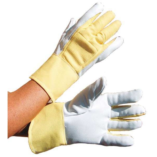 Anti-Vibration Gloves, Leather, L, PR