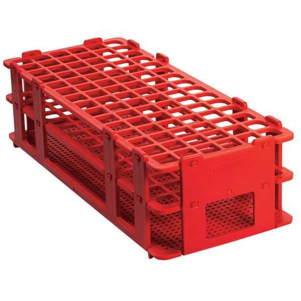 Test Tube Rack, No-Wire, 13mm, Red