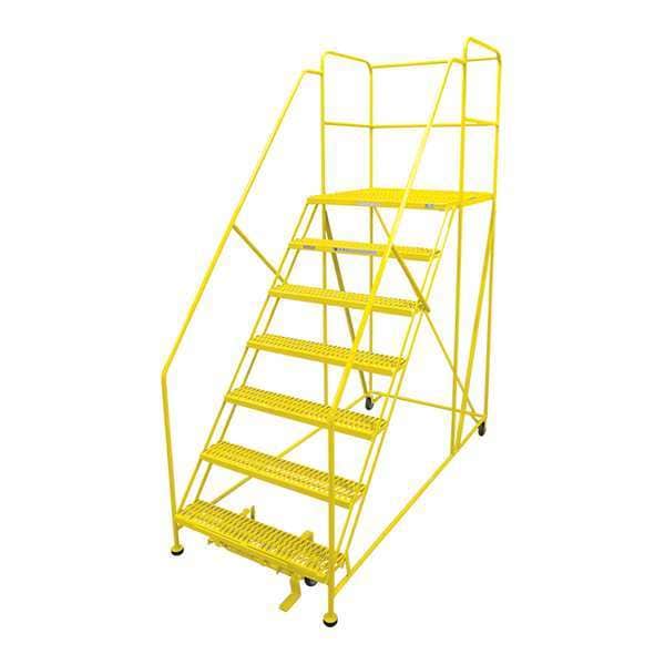 Work Platform, 7 Step, Steel, 106In. H.