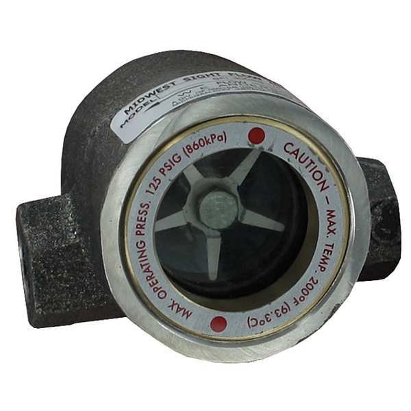 Double Sight Flow Indicator, SS, 1-1/2In